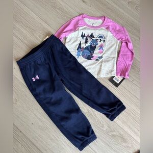 Toddler girl under armour set size 2t